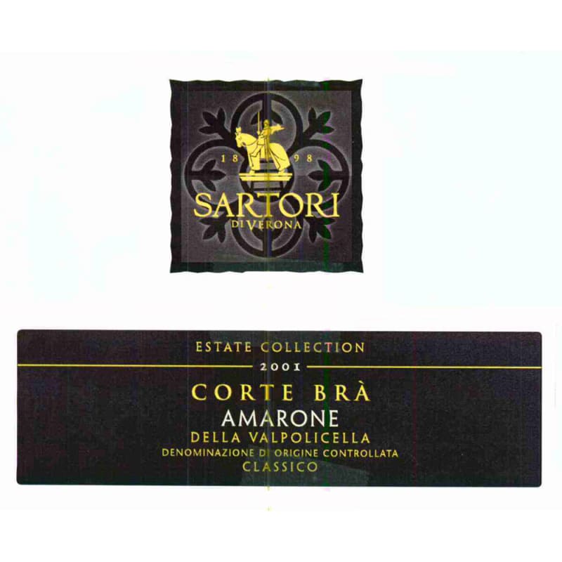 Sartori di Verona Amarone Corte Bra 2007 Front Label