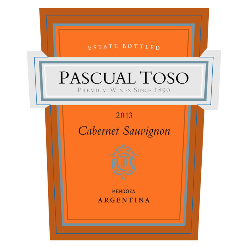 Pascual Toso Estate Cabernet Sauvignon 2013 Front Label