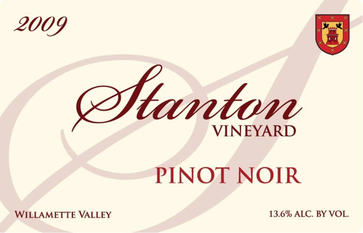 Stanton Vineyards Willamette Valley Pinot Noir 2009 Front Label