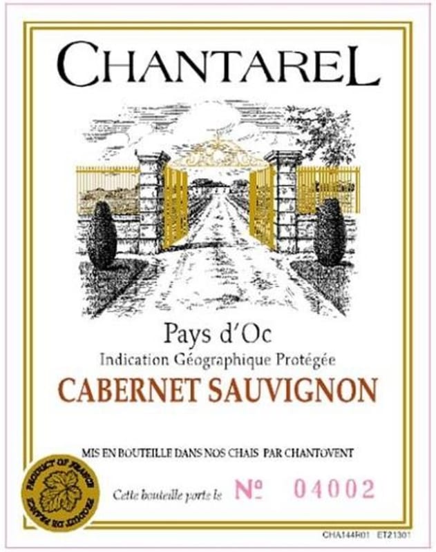 Chantovent Chantarel Cabernet Sauvignon 2013 Front Label