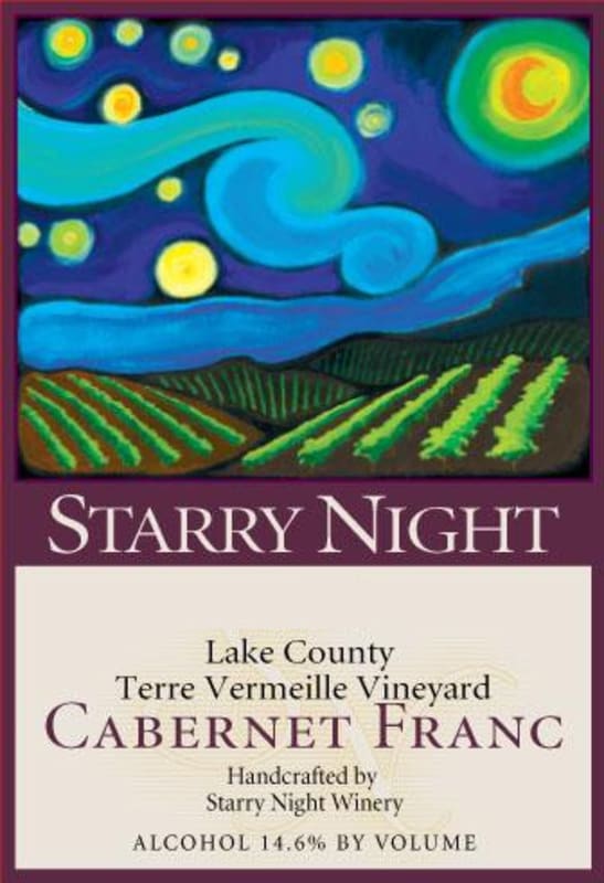 Starry Night Winery Terre Vermeille Vineyard Cabernet Franc 2011 Front Label