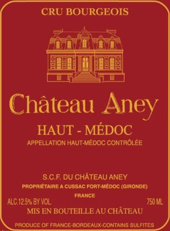 Chateau Aney Haut-Medoc Cru Bourgeois 2011 Front Label