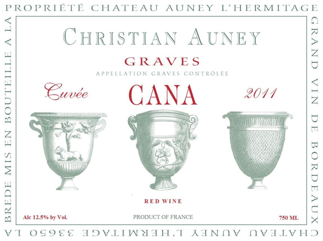 Chateau Auney L'Hermitage Cana Rouge 2011 Front Label