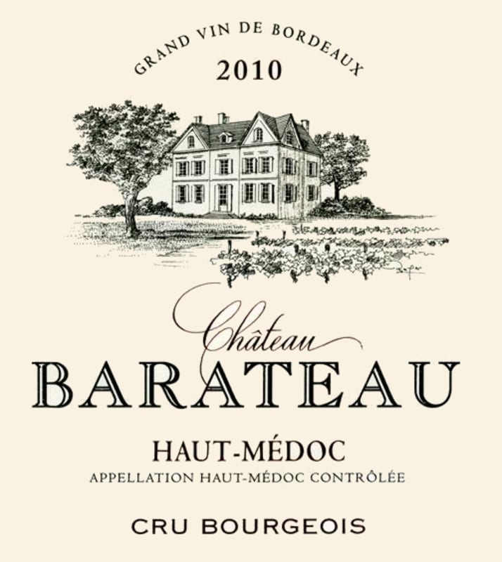 Chateau Barateau Haut-Medoc 2010 Front Label