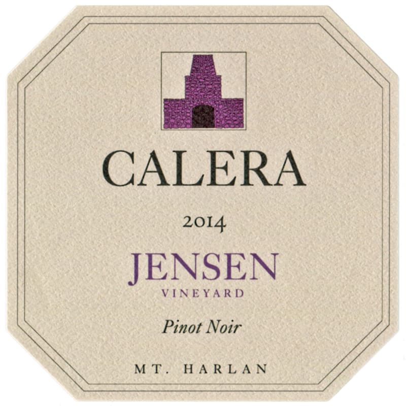 Calera Jensen Vineyard Pinot Noir 2014 Front Label