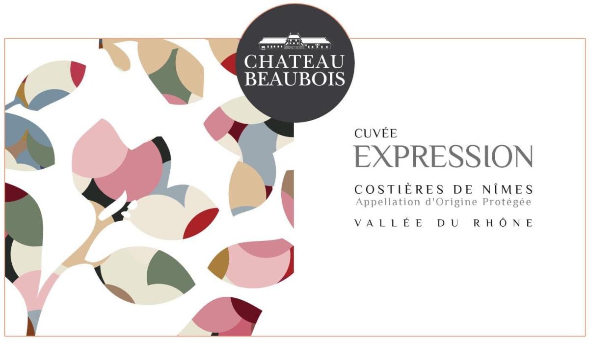 Chateau Beaubois Costieres de Nimes Cuvee Expression Rouge 2012 Front Label