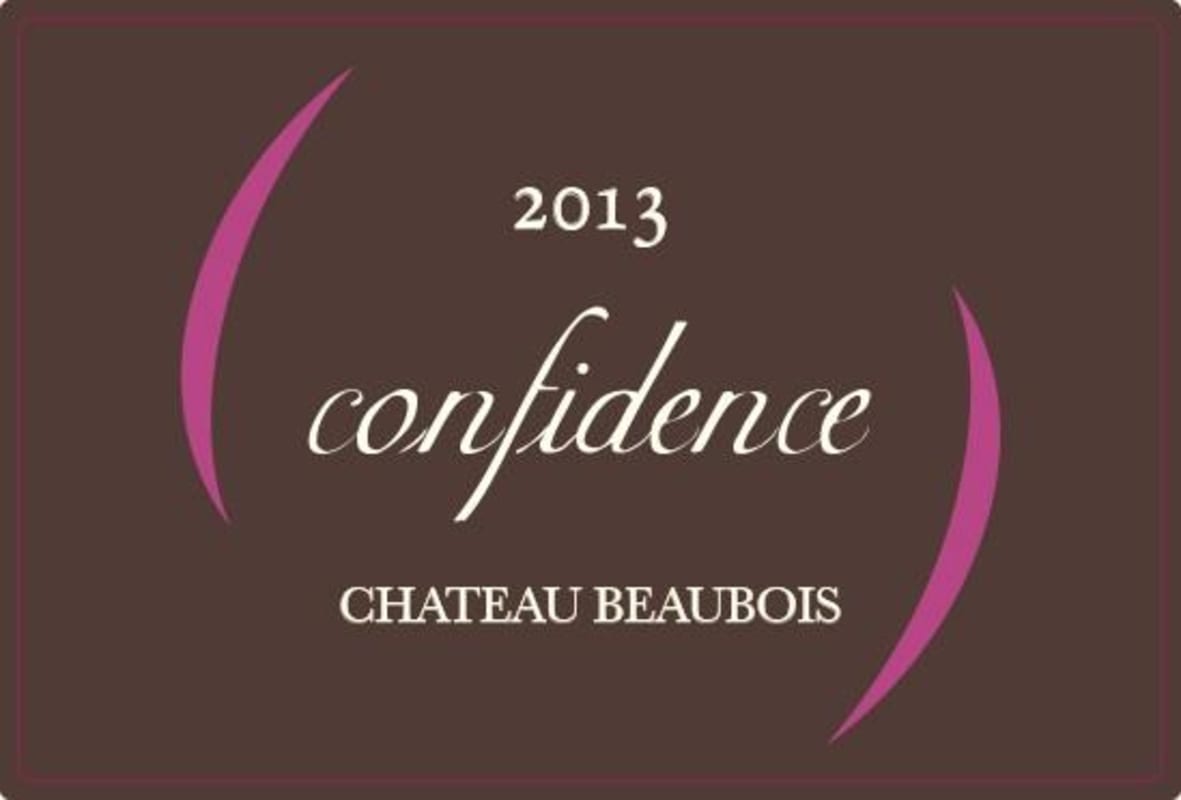 Chateau Beaubois Costieres de Nimes Cuvee Confidence Rouge 2013 Front Label