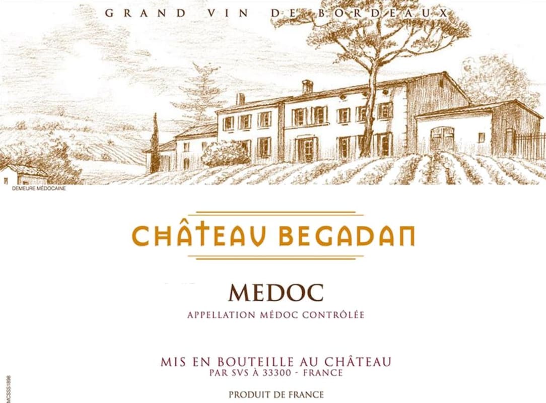 Chateau Begadan Medoc 2014 Front Label
