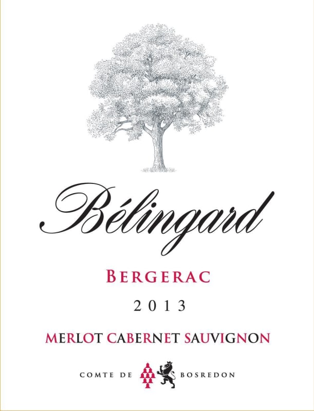 Chateau Belingard Bergerac Rouge 2013 Front Label