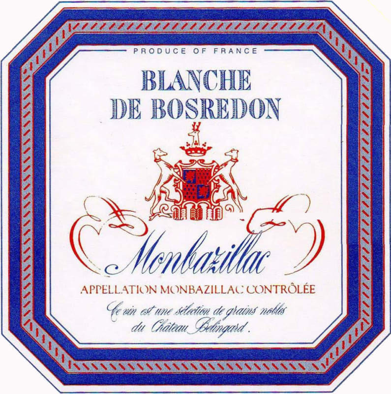 Chateau Belingard Monbazillac Cuvee Blanche de Bosredon 2012 Front Label