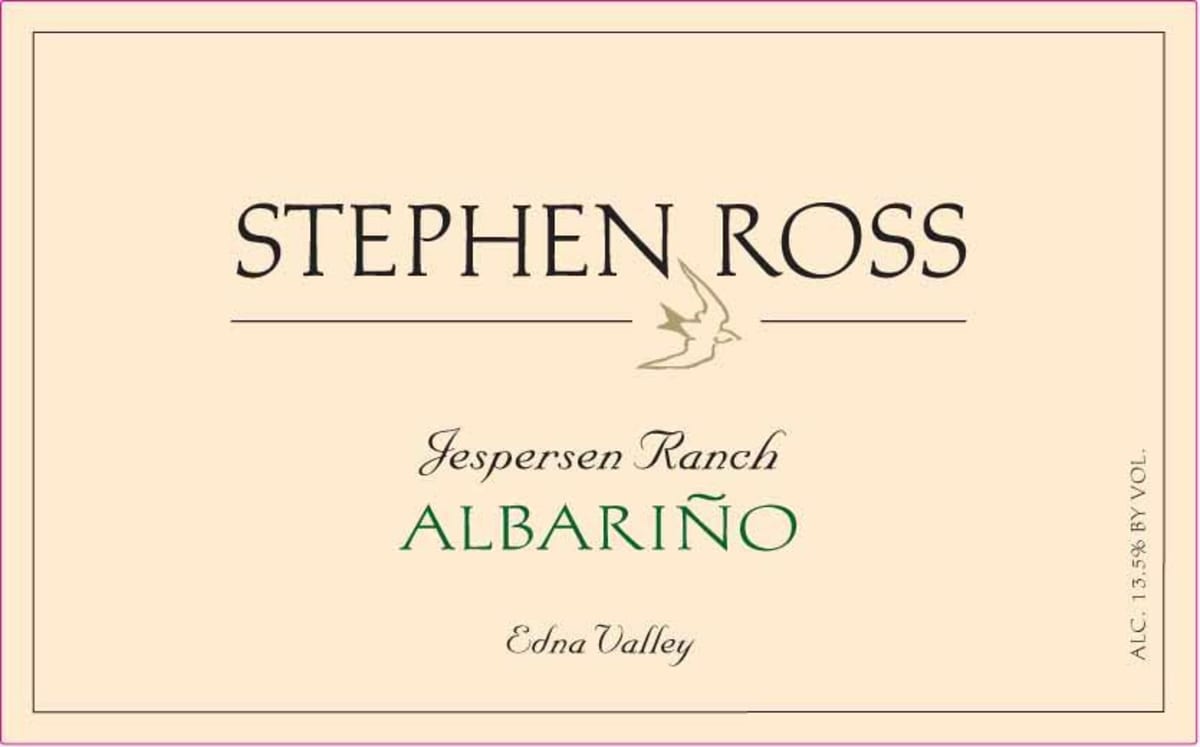 Stephen Ross Jespersen Ranch Albarino 2015 Front Label