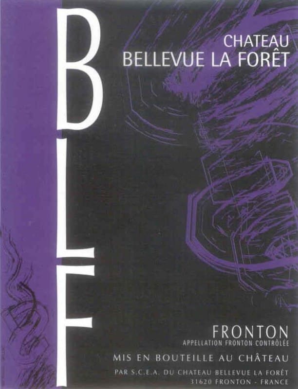 Chateau Bellevue La Foret Fronton 2010 Front Label