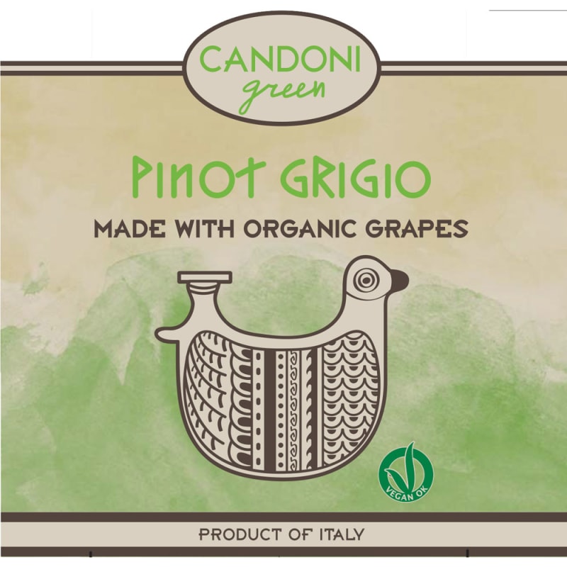 Candoni Organic Pinot Grigio 2015 Front Label