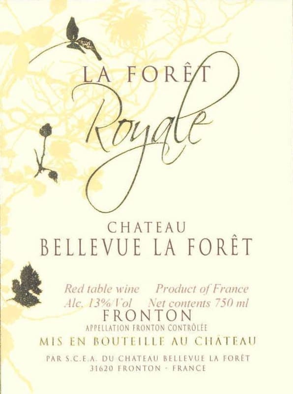 Chateau Bellevue La Foret La Foret Royale 2006 Front Label
