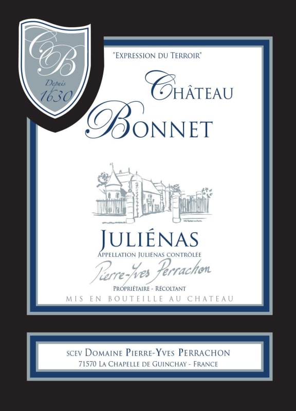 Chateau Bonnet Julienas 2013 Front Label