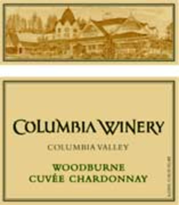 Columbia Winery Woodburn Cuvee Chardonnay 1999 Front Label