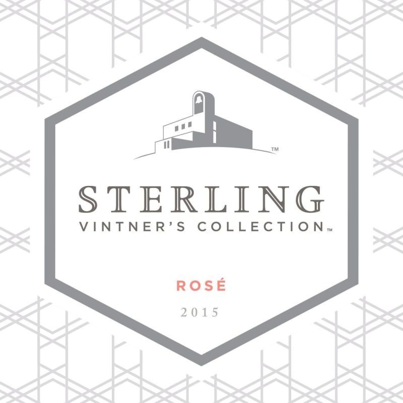 Sterling Vintner's Collection Rose 2015 Front Label