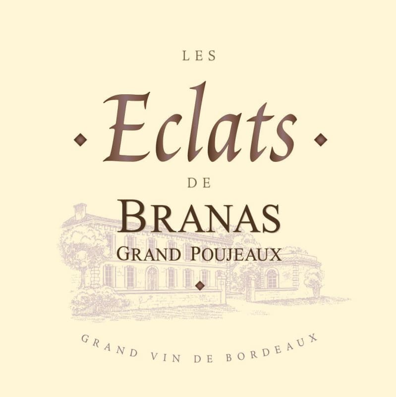 Chateau Branas Grand Poujeaux Les Eclats de Branas 2010 Front Label