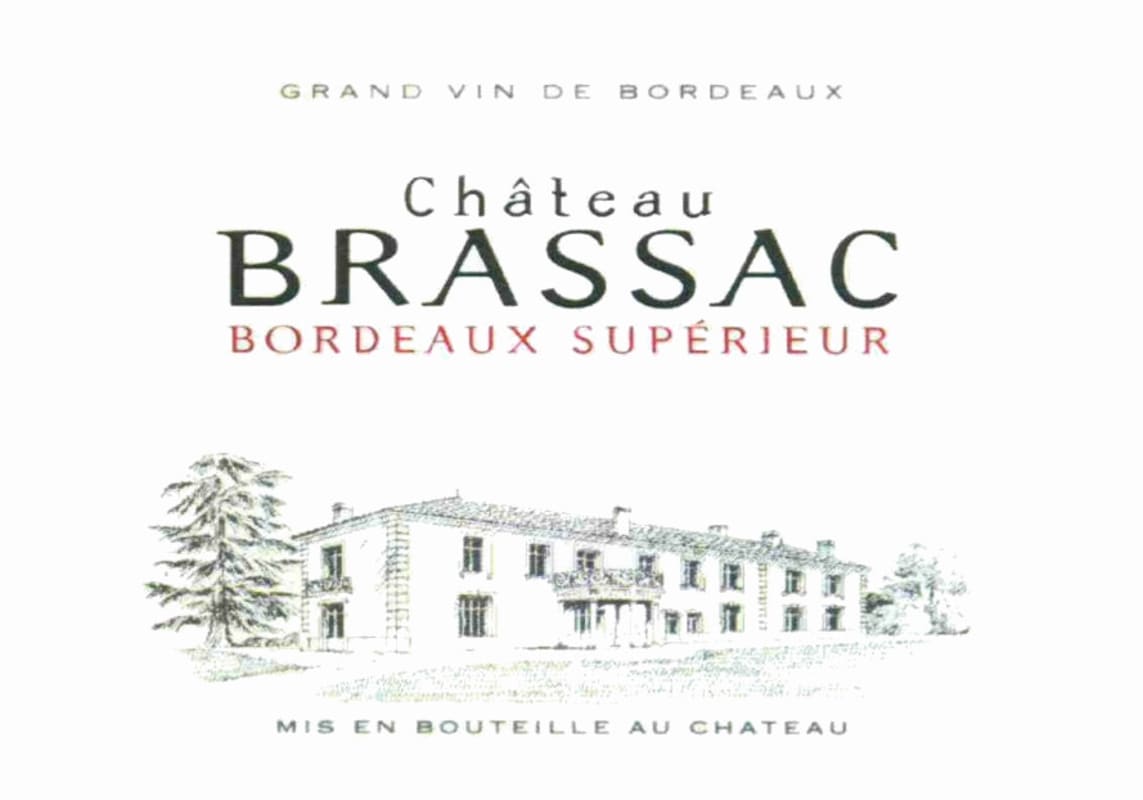 Chateau Brassac Bordeaux Superieur 2011 Front Label