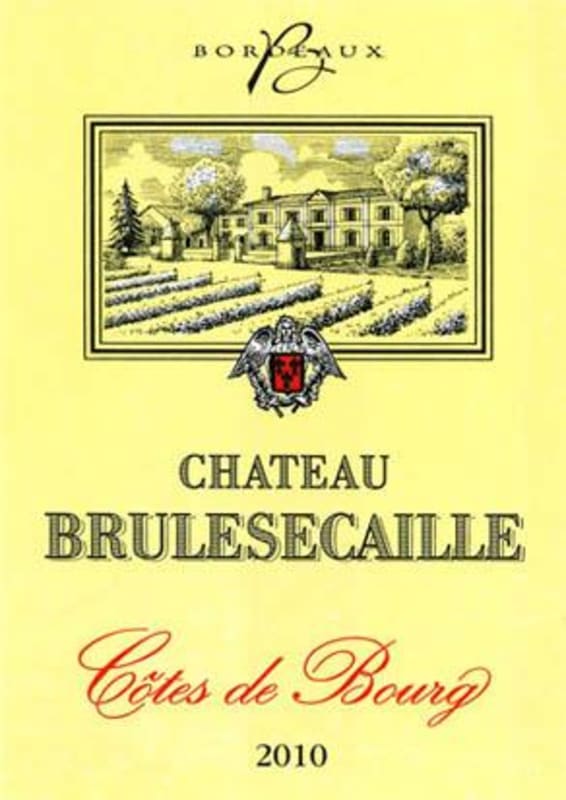 Chateau Brulesecaille Cotes de Bourg 2010 Front Label