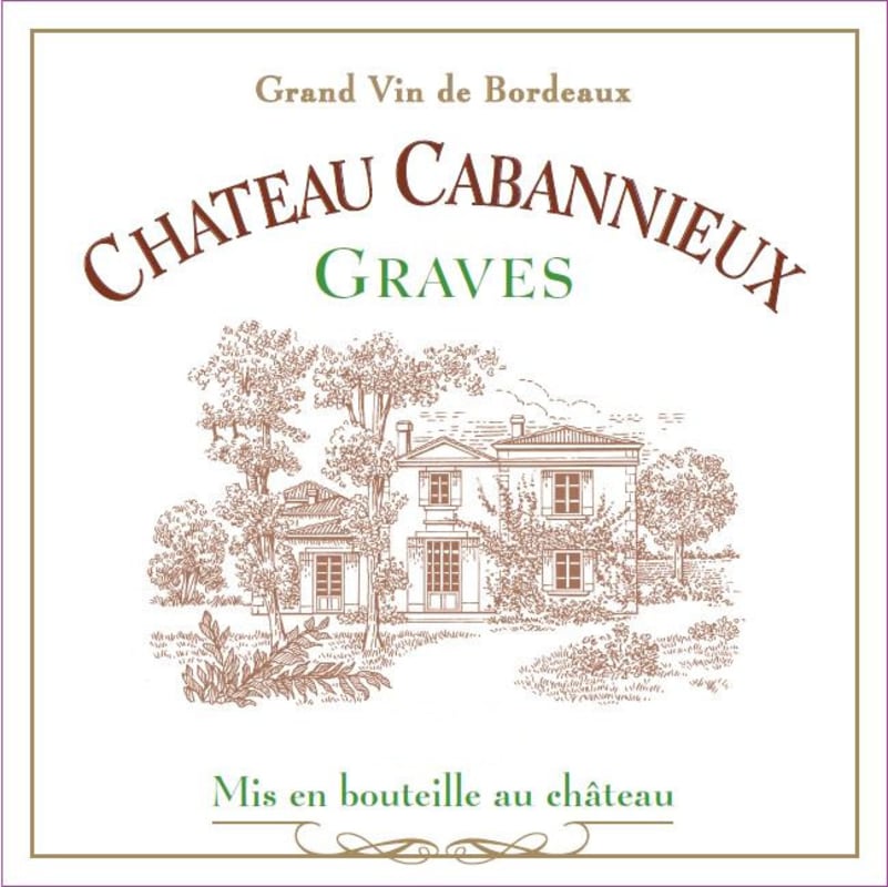 Chateau Cabannieux Graves Blanc 2010 Front Label
