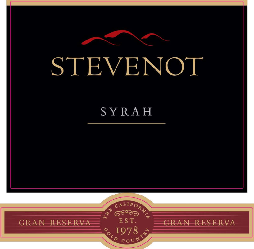 Stevenot Gran Reserva Syrah 2012 Front Label