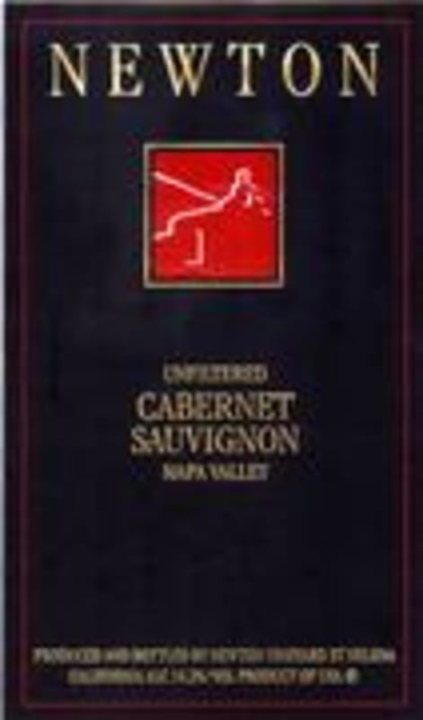 Newton Unfiltered Cabernet Sauvignon 1998 Front Label