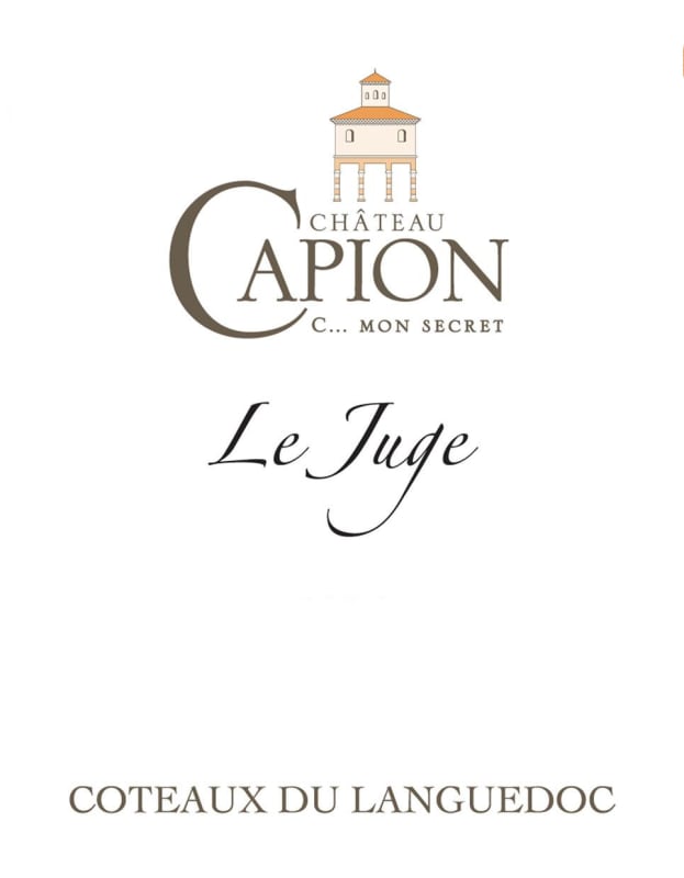 Chateau Capion Coteaux du Languedoc Le Juge 2008 Front Label