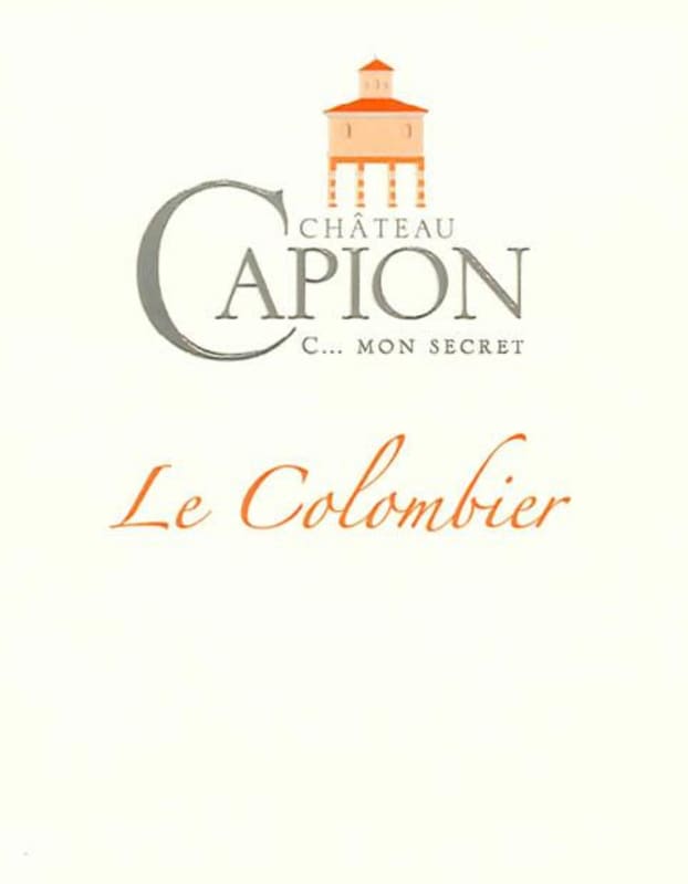 Chateau Capion Coteaux du Languedoc Le Colombier 2015 Front Label