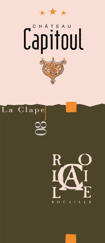 Chateau Capitoul La Clape Rocaille 2008 Front Label