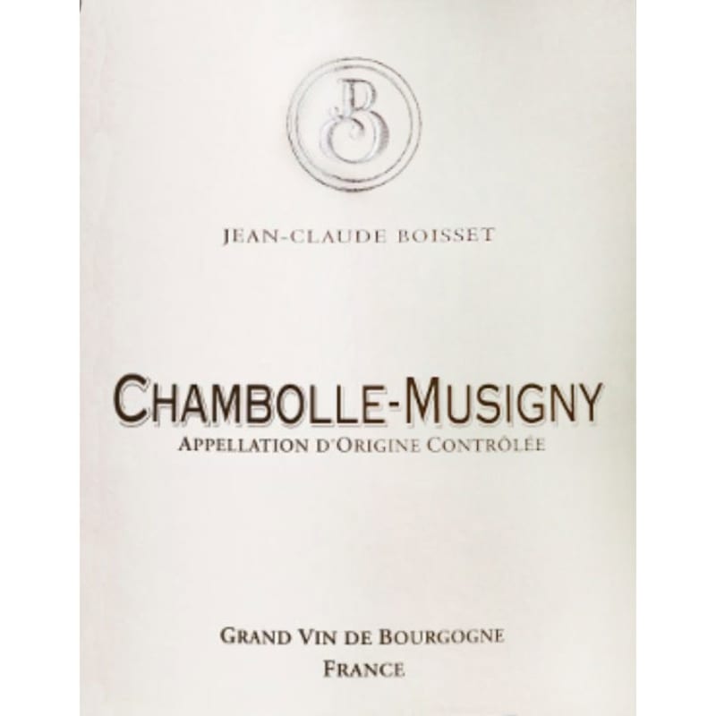 Jean-Claude Boisset Chambolle-Musigny 2012 Front Label