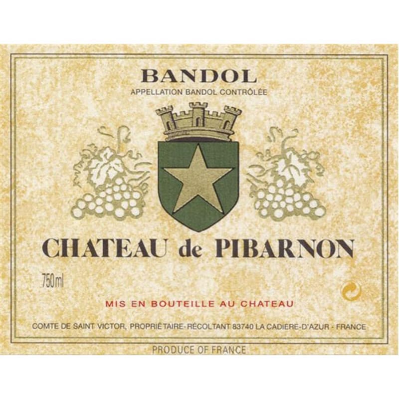Chateau de Pibarnon Bandol Rose 2016 Front Label