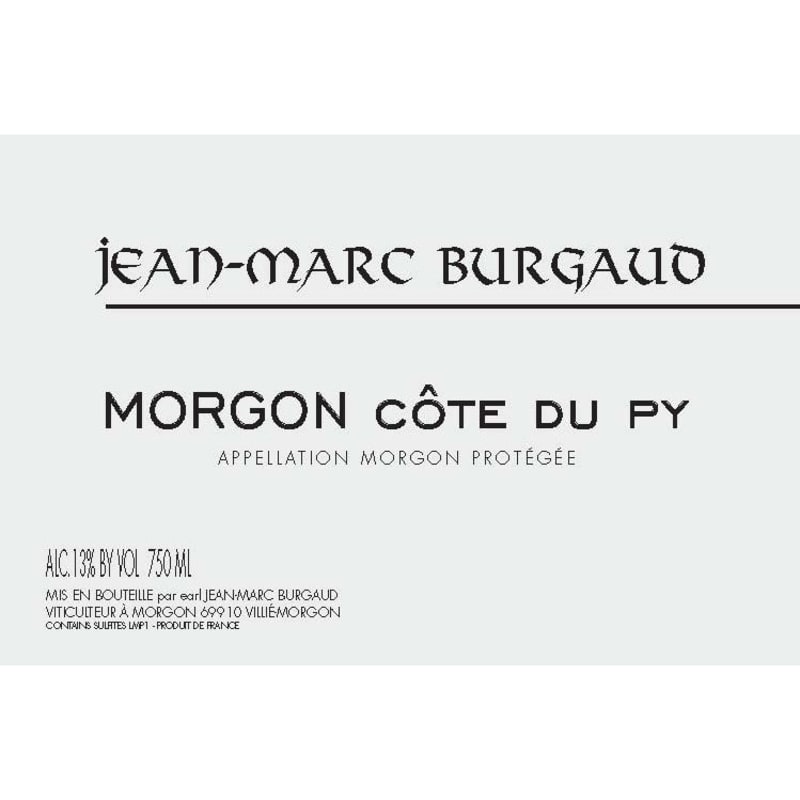Jean-Marc Burgaud Morgon Cote du Py 2015 Front Label