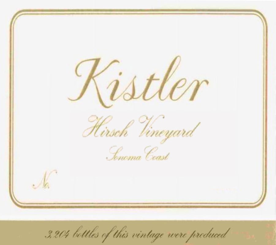 Kistler Vineyards Hirsch Vineyard Chardonnay 2002 Front Label