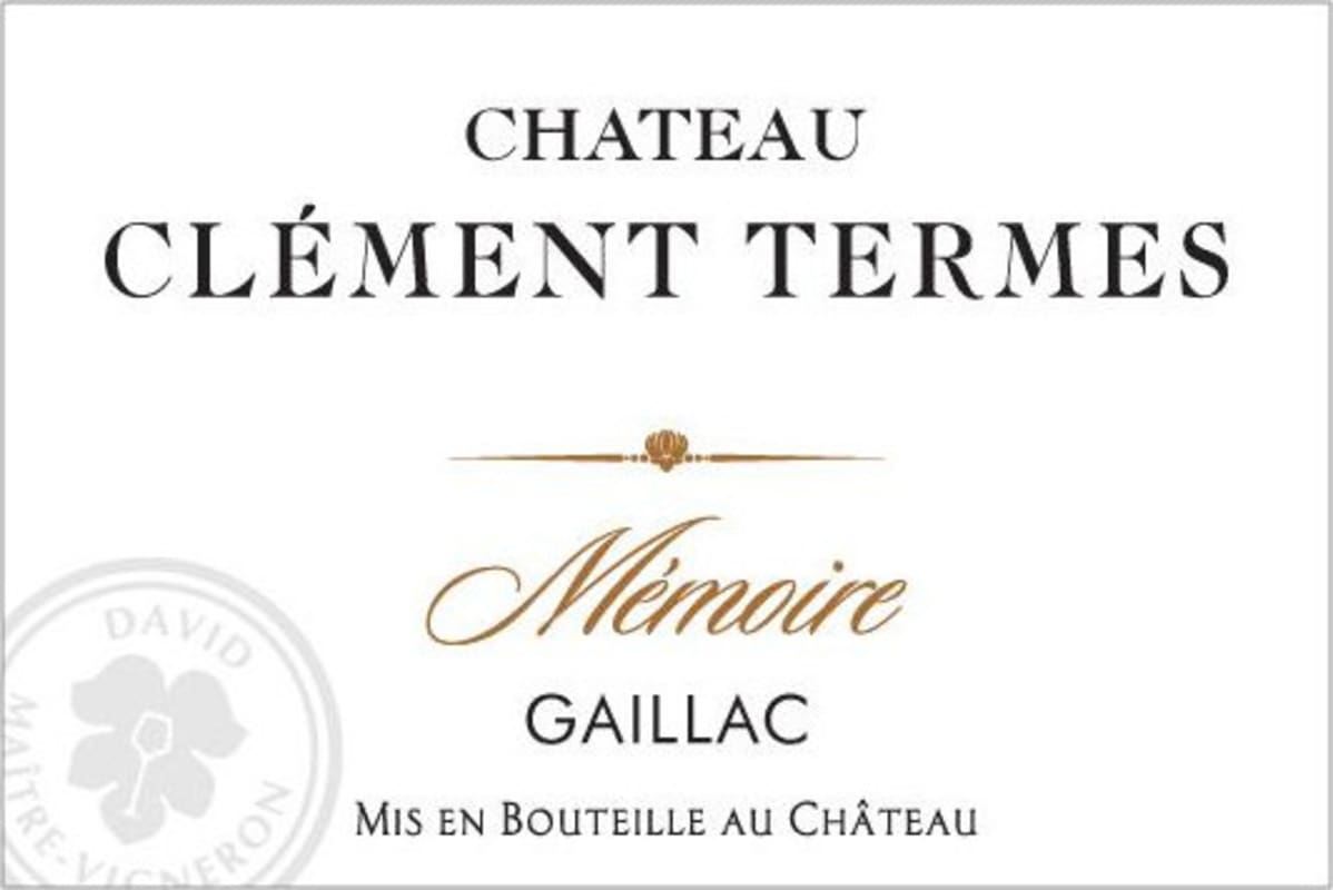 Chateau Clement Termes Gaillac Memoire Rouge 2014 Front Label