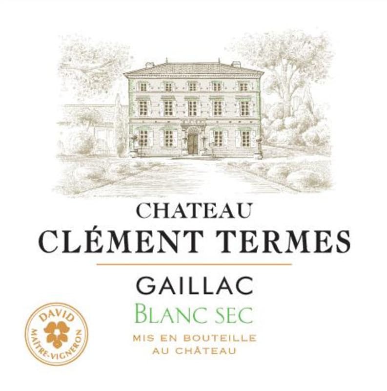 Chateau Clement Termes Sec Blanc 2015 Front Label