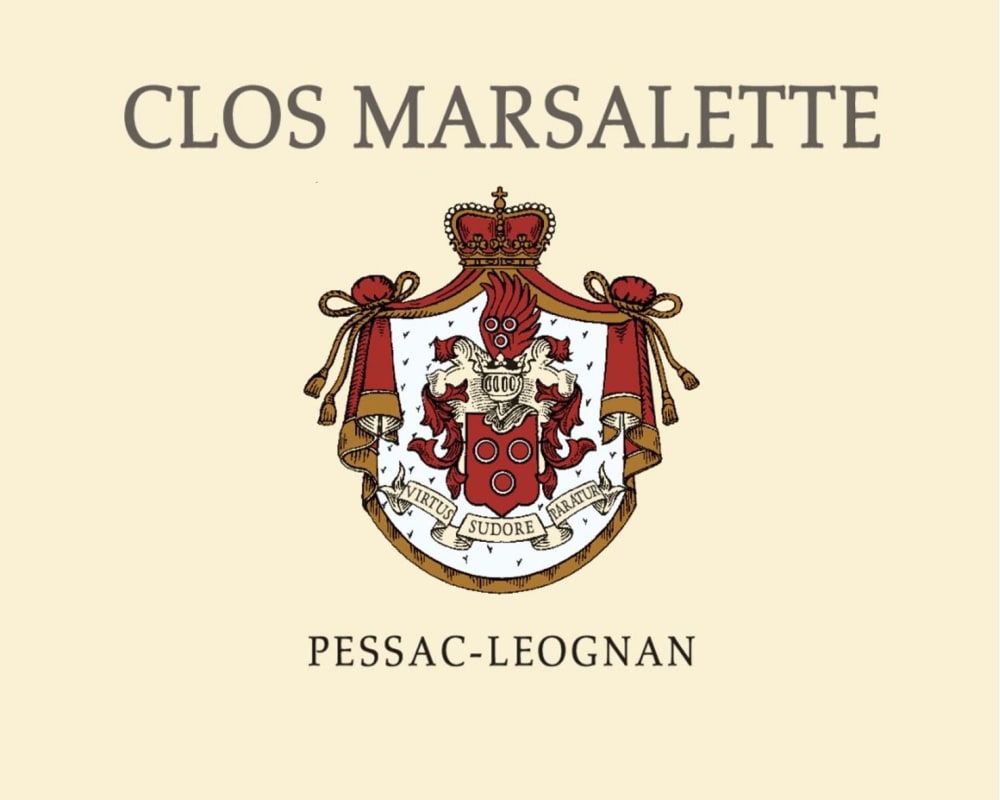 Chateau Clos Marsalette Pessac-Leognan Marsalette Blanc 2015 Front Label