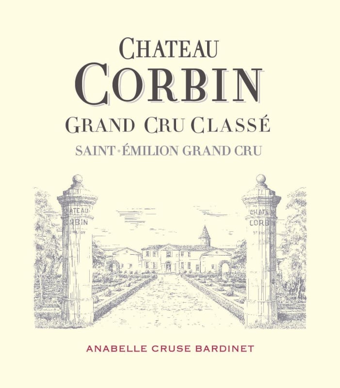 Chateau Corbin Grand Cru Saint-Emilion Grand Cru 2015 Front Label