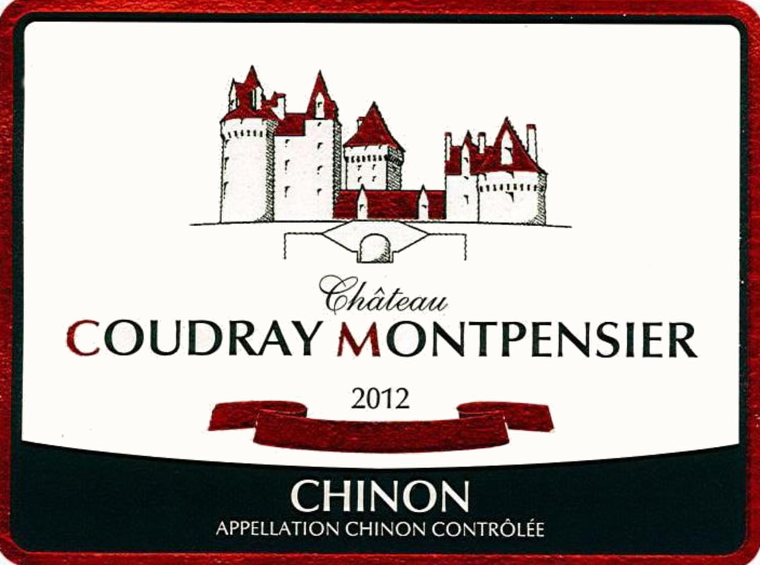 Chateau du Coudray-Montpensier Chinon 2012 Front Label