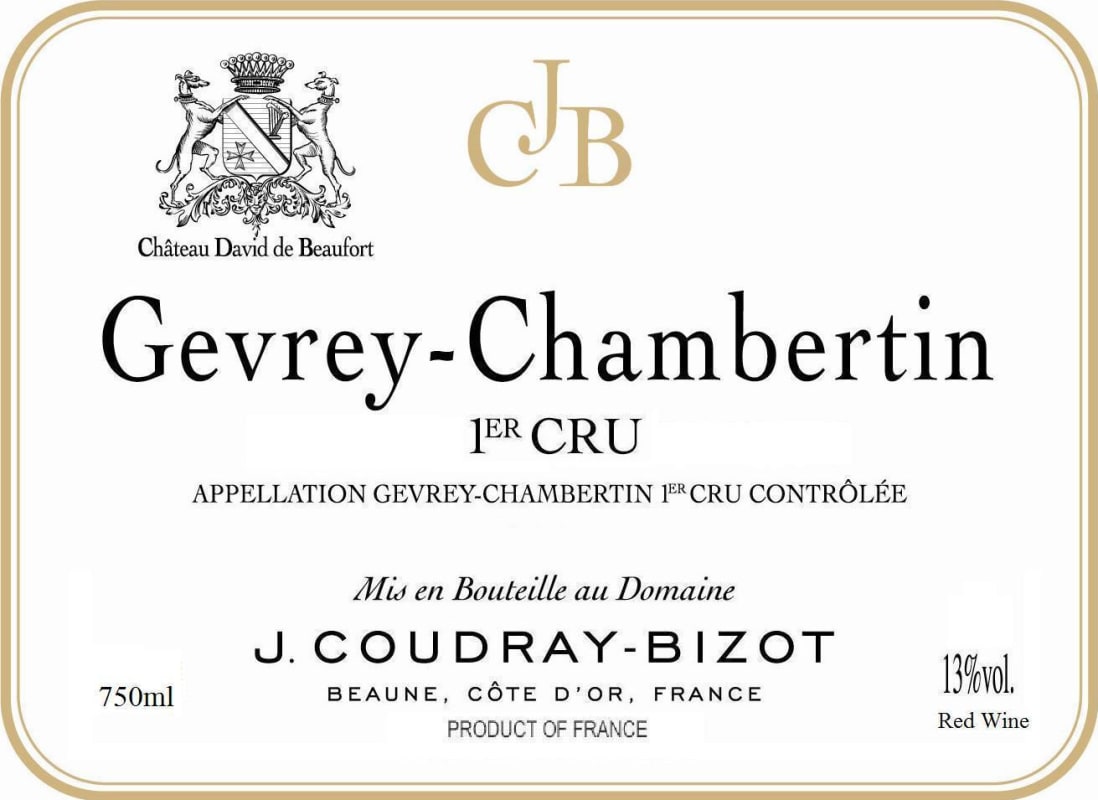 Chateau D. Beaufort Gevrey-Chambertin Premier CRU 2000 Front Label