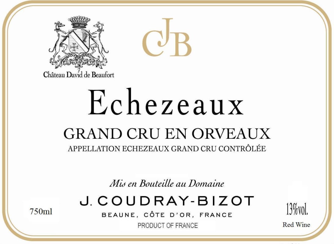 Chateau D. Beaufort Echezeaux En Orveaux Grand Cru 2001 Front Label