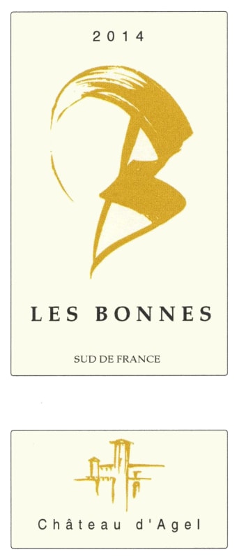 Chateau D'Agel Minervois Les Bonnes 2014 Front Label