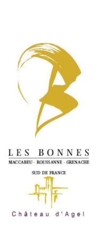 Chateau D'Agel Minervois Les Bonnes Blanc 2009 Front Label