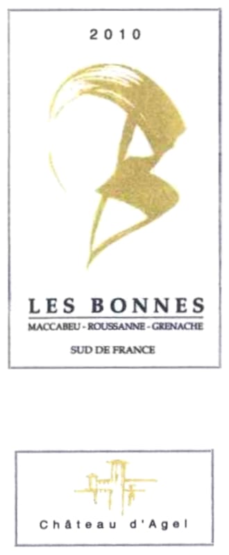 Chateau D'Agel Minervois Les Bonnes Blanc 2010 Front Label