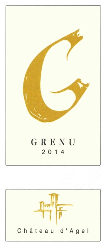 Chateau D'Agel Minervois Grenu 2014 Front Label