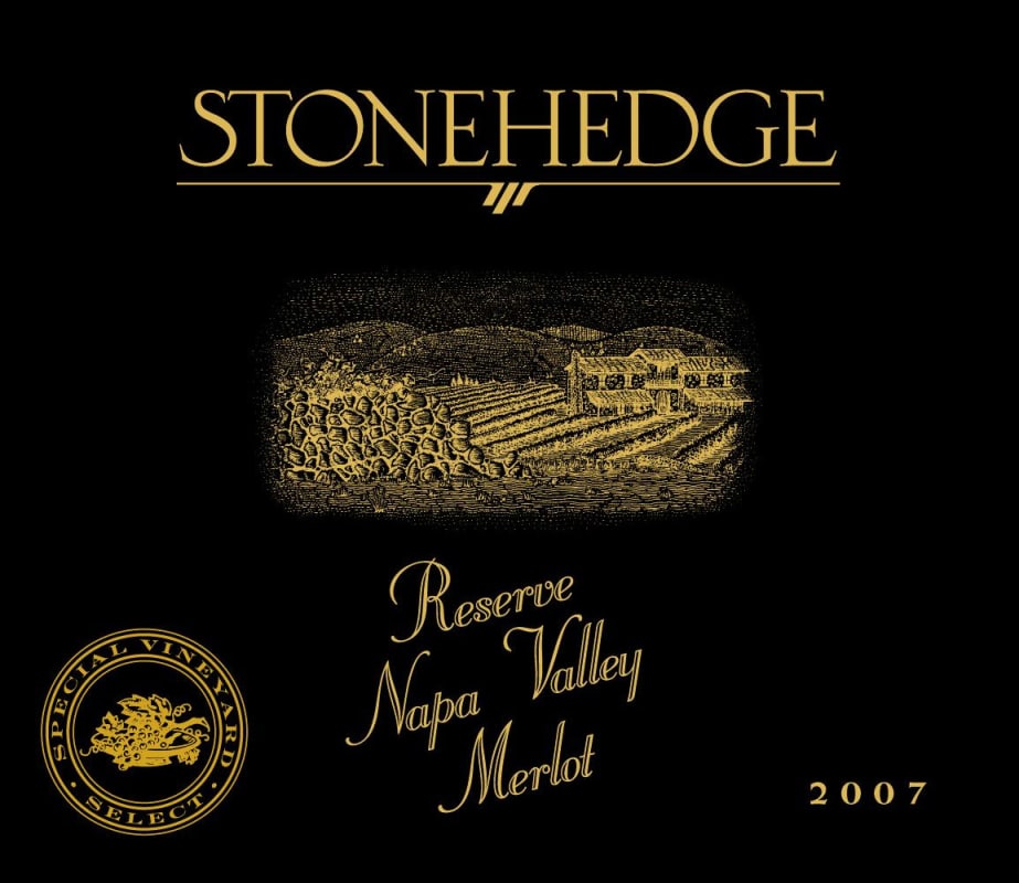 Stonehedge Stonehedge Reserve Merlot 2007 Front Label