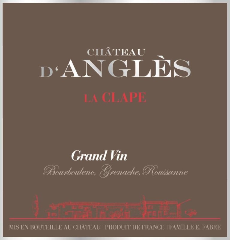 Chateau d'Angles La Clape Grand Vin Blanc 2011 Front Label