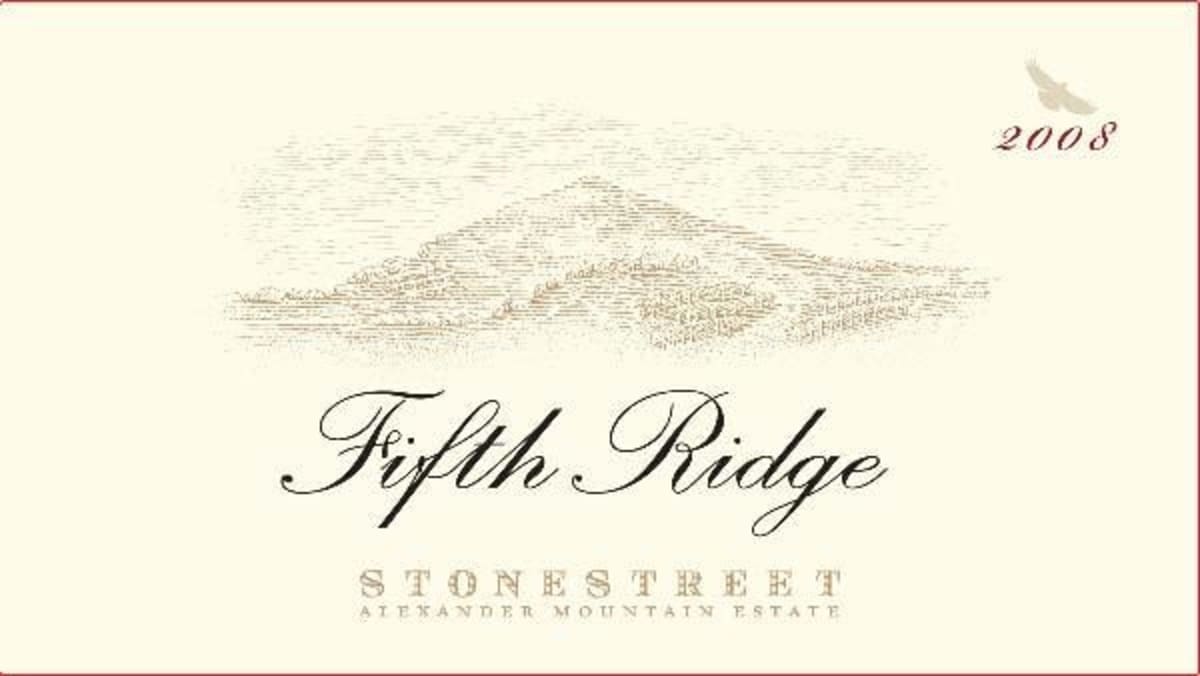 Stonestreet Fifth Ridge 2008 Front Label