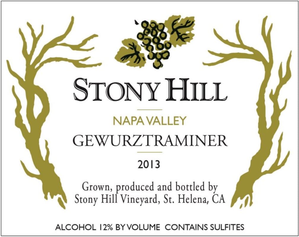 Stony Hill Gewurztraminer 2013 Front Label