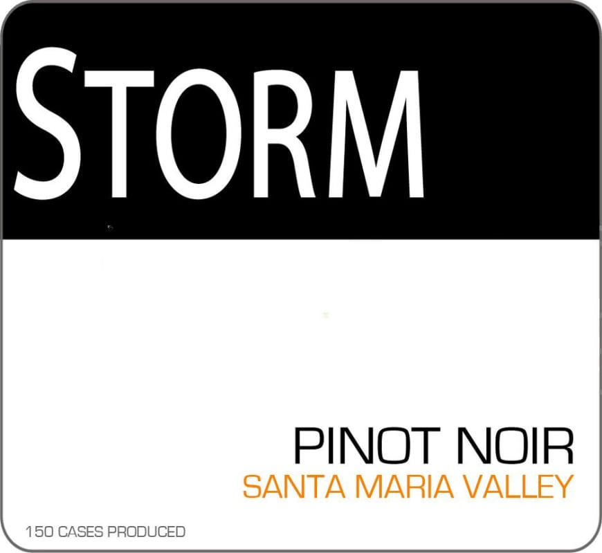 Storm Wines Santa Maria Valley Pinot Noir 2014 Front Label